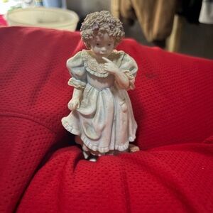 Porcelain Angel in Blue Dress